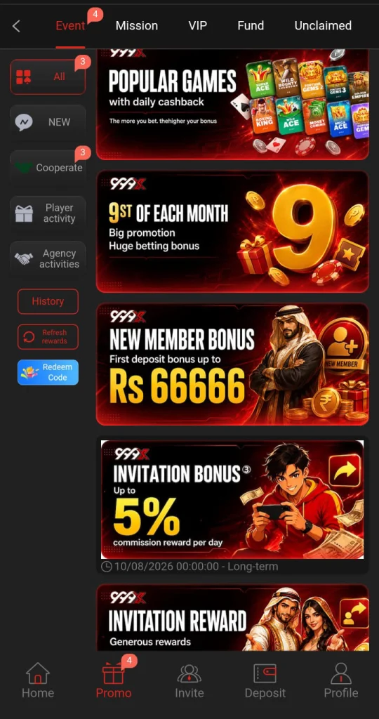 999sx event